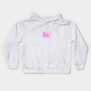 Barbz Stay in School Kids Hoodie